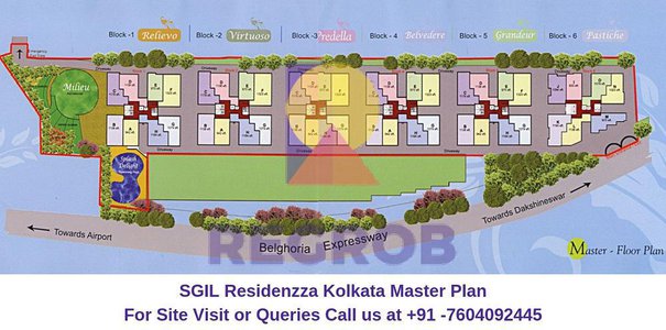 SGIL Residenzza Kolkata Master Plan