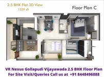 VR Nexus Gollapudi Vijayawada 2.5 BHK Floor Plan