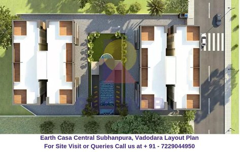 Earth Casa Central Subhanpura, Vadodara Layout Plan