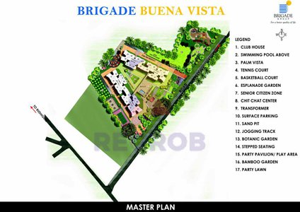 Master Plan of Brigade Buena Vista Old Madras Road Bangalore