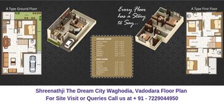 Shreenathji The Dream City Waghodia, Vadodara 4.5 BHK Villa Floor Plan