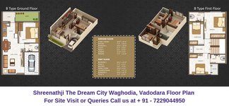Shreenathji The Dream City Waghodia, Vadodara 4 BHK Villa Floor Plan