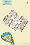 3 BHK + Servant Room Floor Plan of Pashmina Waterfront