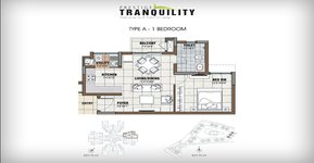 Prestige Tranquility 1 BHK Floor Plan