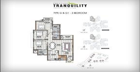 Prestige Tranquility 3 BHK Floor Plan