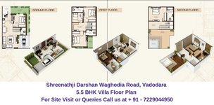 Shreenathji Darshan Waghodia Road, Vadodara 5.5 BHK Villa Floor Plan
