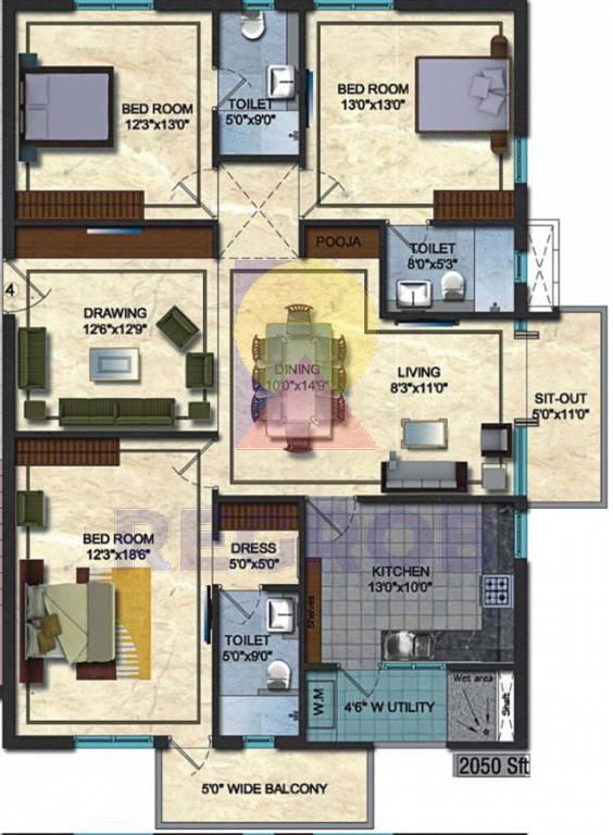 Theme Ambience Golf View floor plan