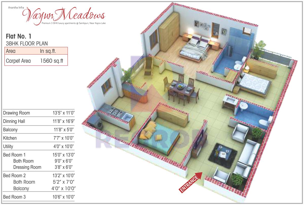  Anantha Vayun Meadows floor plan