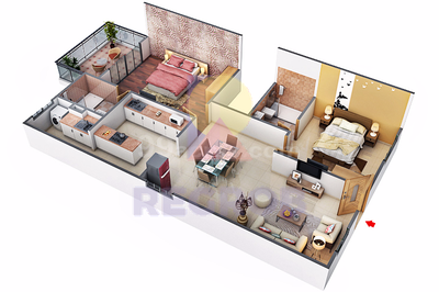 2 BHK layout