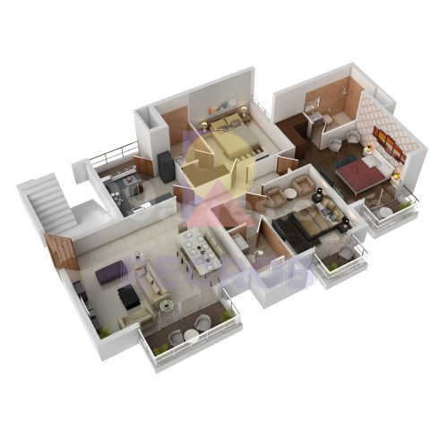 3 BHK Apartments In ATS Pristine