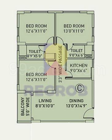 3 BHK in Arch Starwood