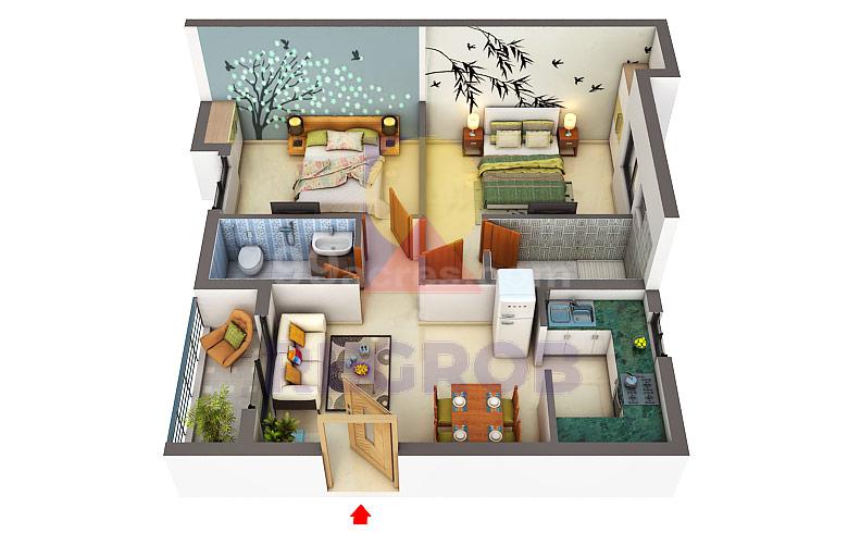 2 BHK in Nathany Shrivats