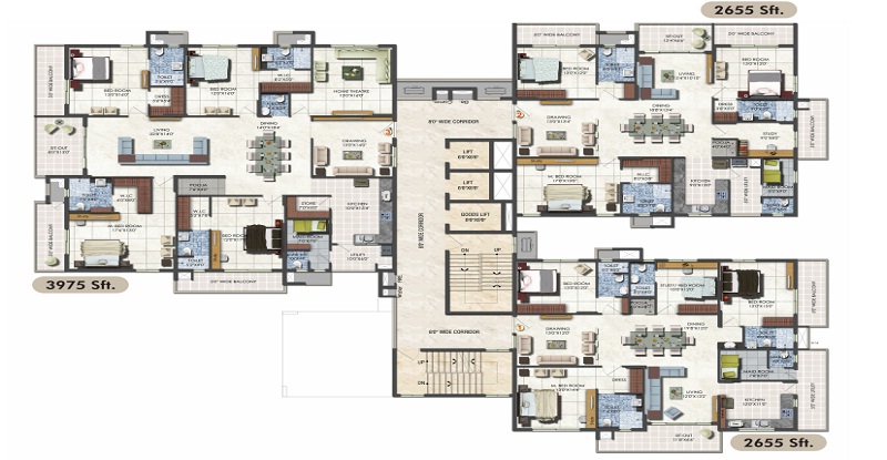 3 bhk for sale in DSR Fortune Prime