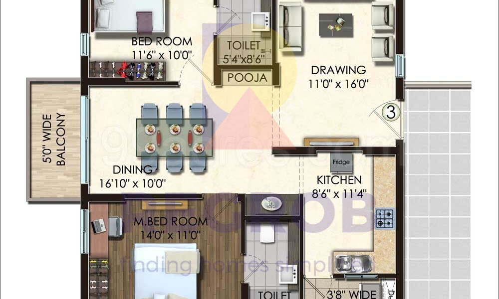 2 bhk for sale in Honer Vivantis