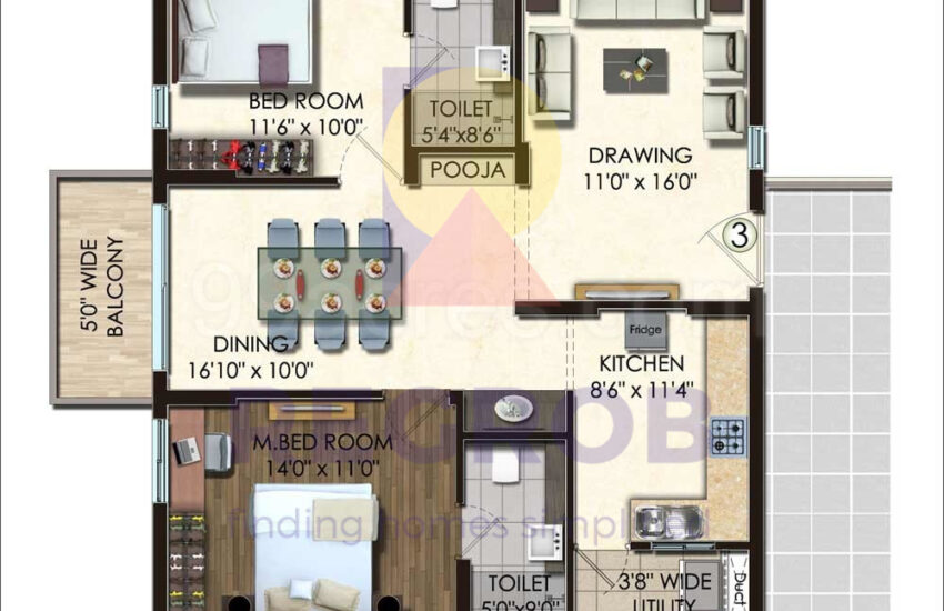 2 bhk for sale in Honer Vivantis