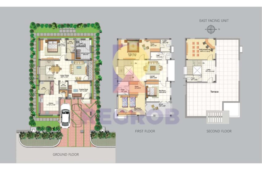 4 BHK villa for sale in Manjeera Purple Town