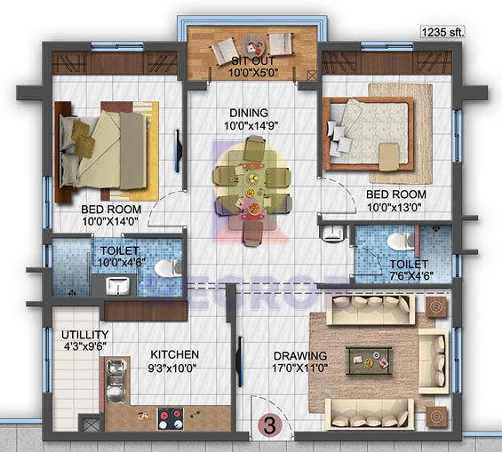 2 bhk apartments for sale in NCL Sindhu