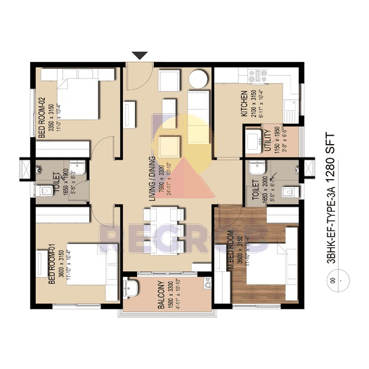 3 bhk apartment for sale in Praneeth Pranav Zenith