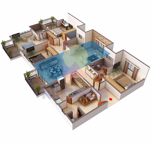 4 BHK for sale in Prestige Ferns Residency