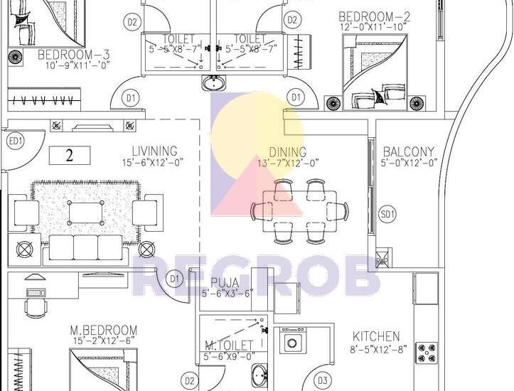 3 bhk apartment for sale in Ramky One Wave