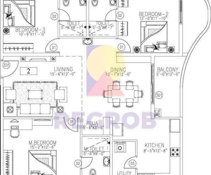 3 bhk apartment for sale in Ramky One Wave
