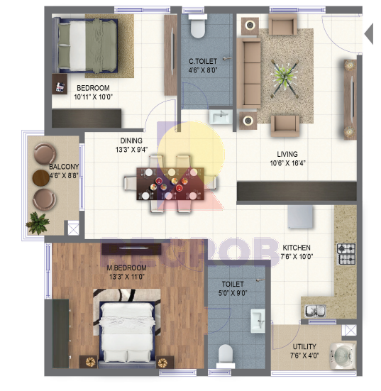 2 bhk apartments for sale in Ramky One Marvel