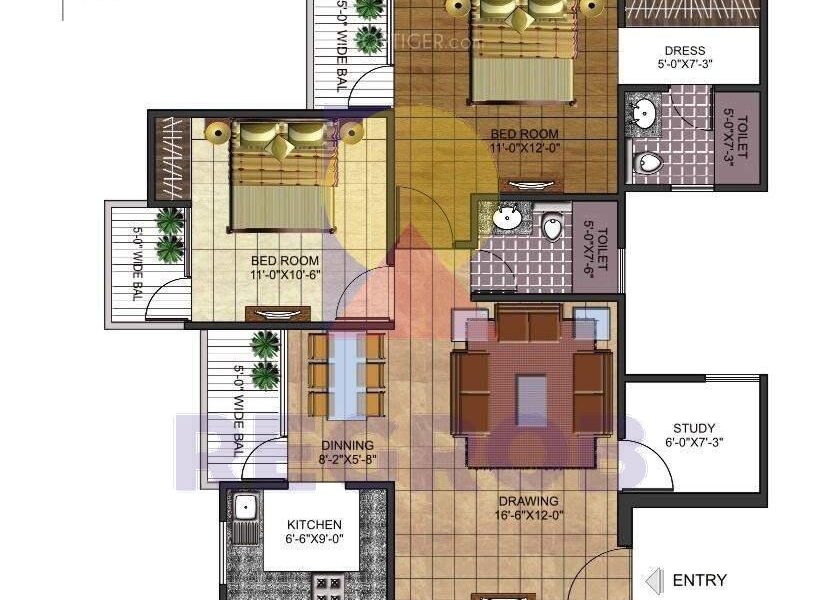 3 BHK Apartment in AIG Park Avenue