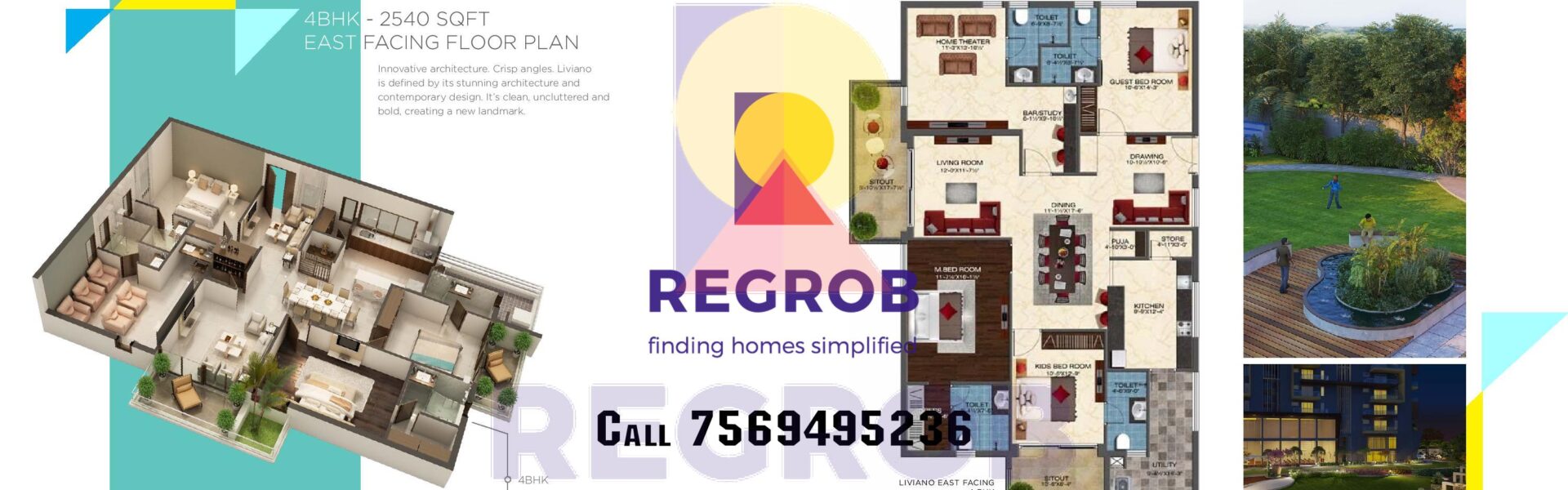 4 bhk apartment for sale in Ashoka Liviano