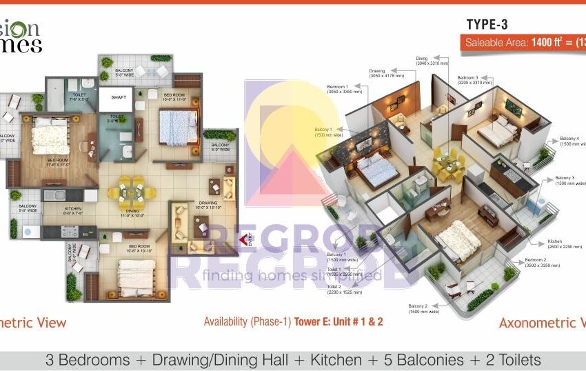 3 BHK Apartment in Fusion Homes