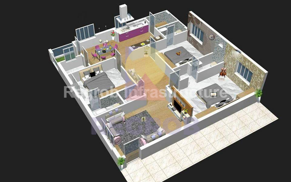 3 BHK Flats For Sale In Skyline Meadows