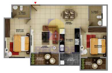 2 BHK for sale LGCL Luxuriate RTMI