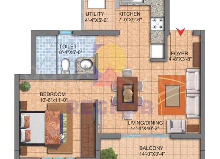 1 BHK in SJR Hamilton Homes