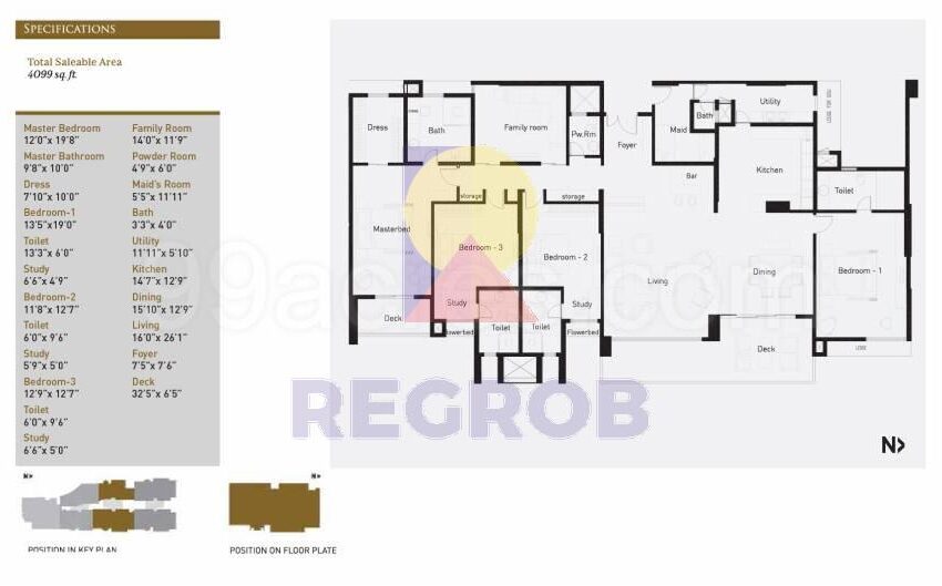 4.5 BHK for sale in La Palazzo