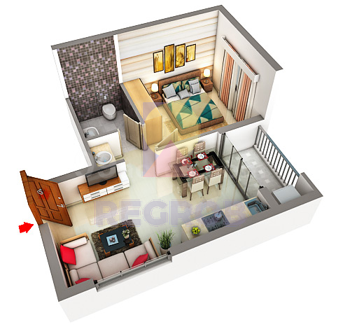 1 BHK for sale in Ahad Euphoria