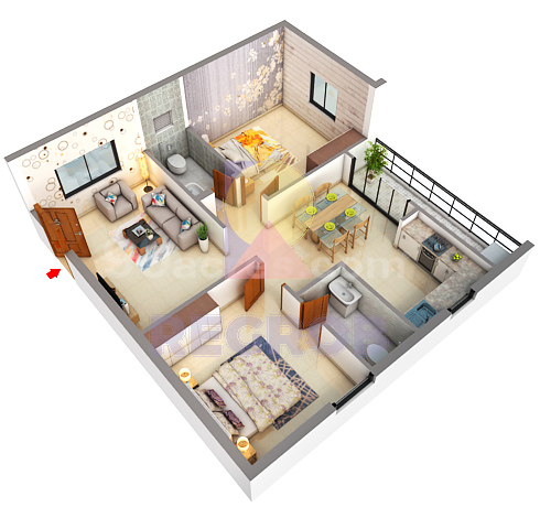 2 BHK for sale in Nava Sunshine
