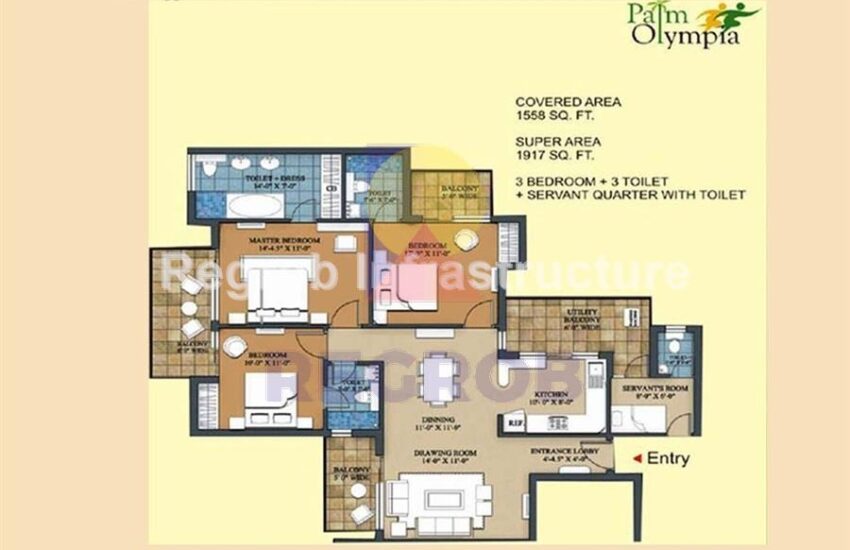 2 BHK Apartment in Sam Palm Olympia