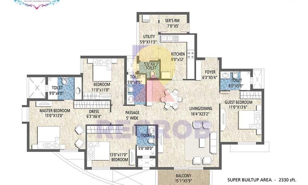 4 BHK for sale in Purva Skywood