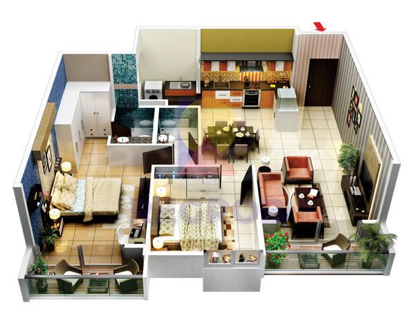 2 BHK for sale in  Vizipa Optima