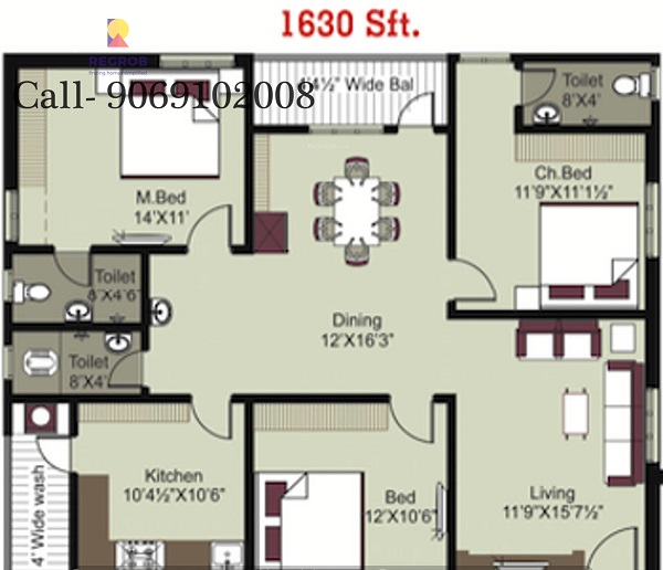 2 BHK For Rent In Sri Sai Balaji Enclave Vijayawada