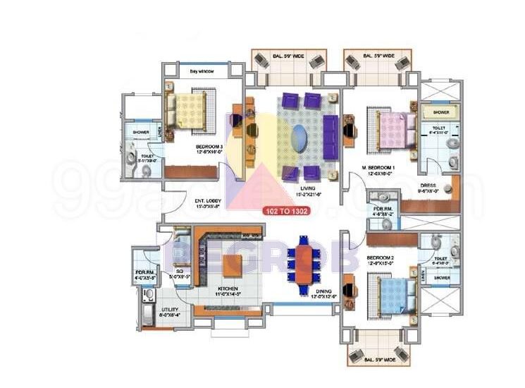3 BHK for sale in  Mantri Espana