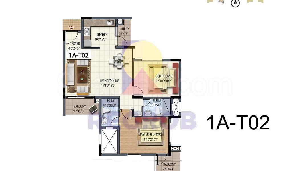 2 BHK for sale in Emmanuel Heights