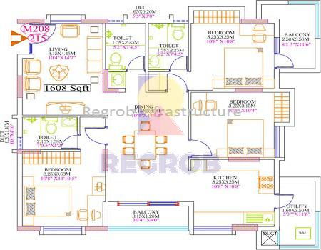 3 BHK for sale in Brindavan Palms