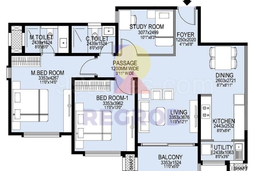 2 BHK for sale in L&T Realty Raintree Boulevard