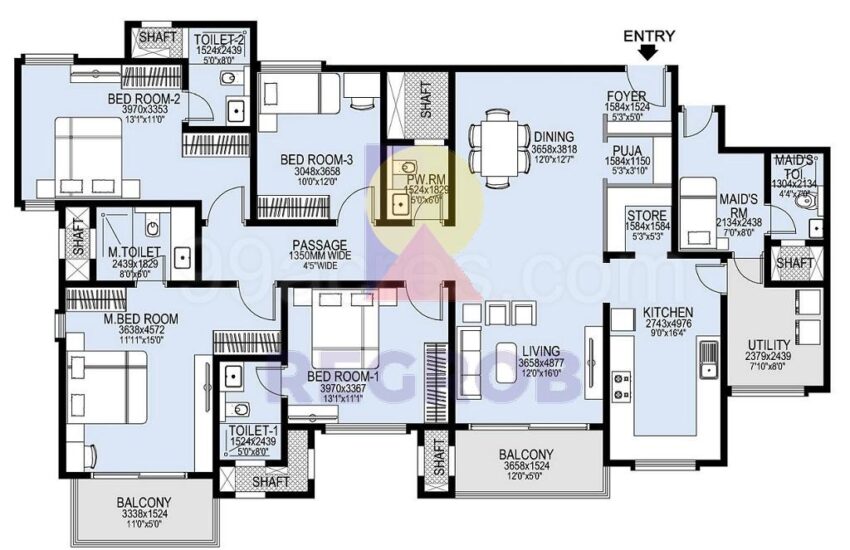 4 BHK for sale in L&T Realty Raintree Boulevard
