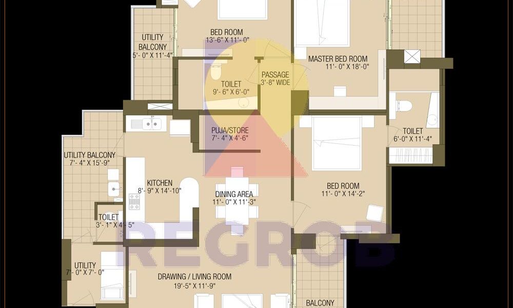 4 BHK Luxury Apartment for Sale in Cleo County