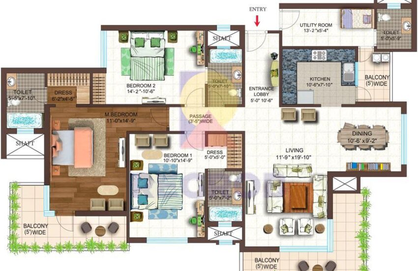 3 BHK Luxury Apartment Sale in Ace Golfshire