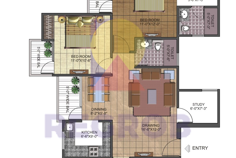3 BHK Luxury Apartment For Sale in AIG Park Avenue