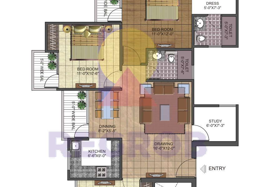 3 BHK Luxury Apartment For Sale in AIG Park Avenue
