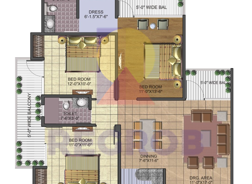 3 BHK Apartment Sale in AIG Park Avenue