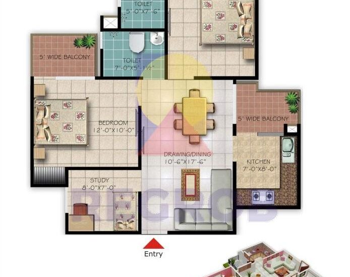 2 BHK Flat Sale in Galaxy Royale